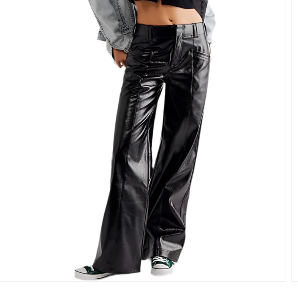Free People star crossed lover vegan leather pants